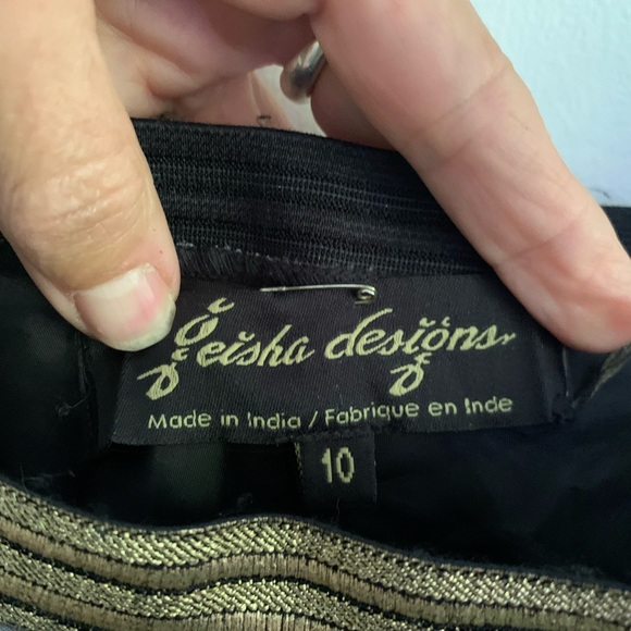 Geisha Designs ballgown skirt, abstract print sz 10 - Picture 5 of 9